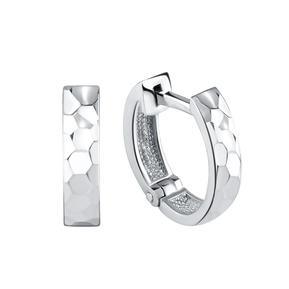 Серьги конго из серебра