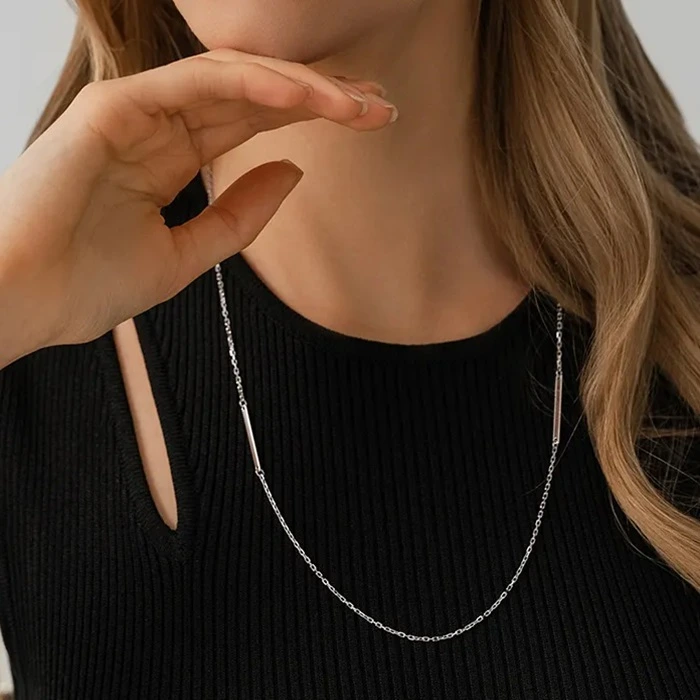 Колье из серебра