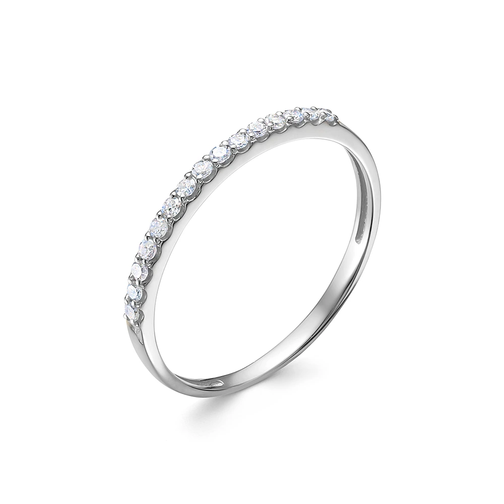 Кольцо из белого золота с бриллиантами