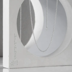 Цепь из серебра 925, плетение «Панцирь»