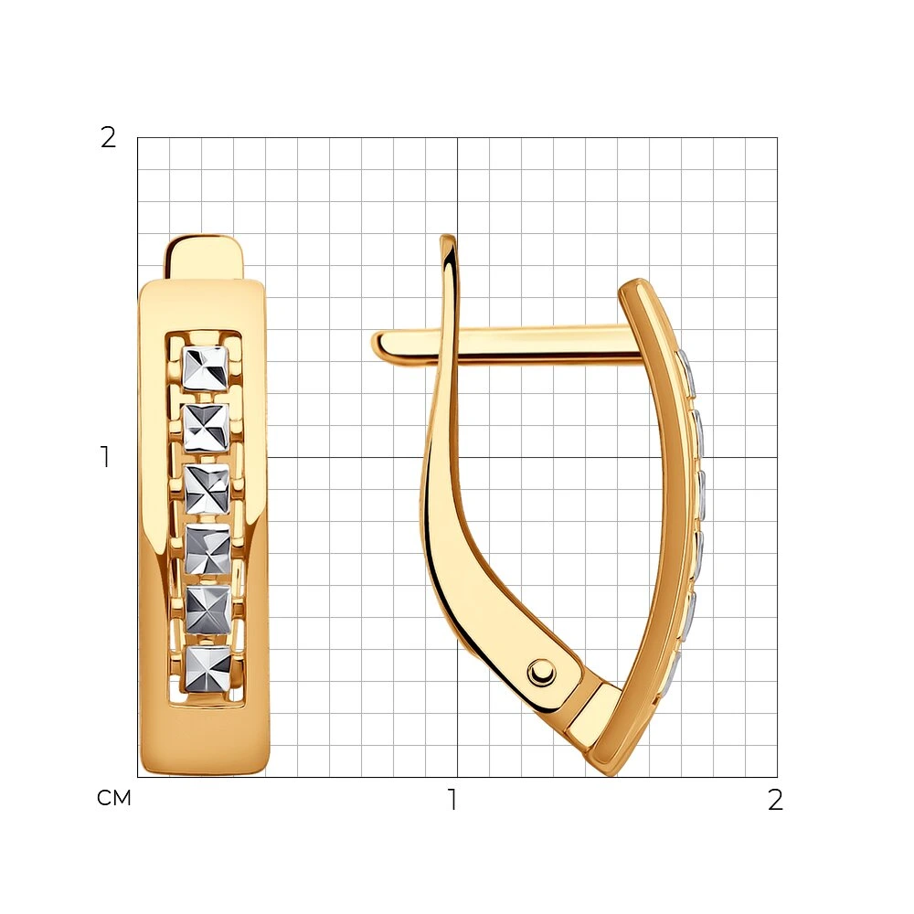 Серьги из красного золота