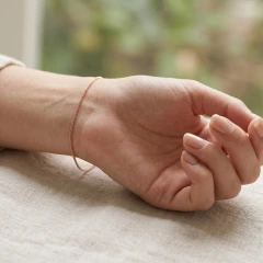 Браслет из красного золота, плетение «Гурмета»