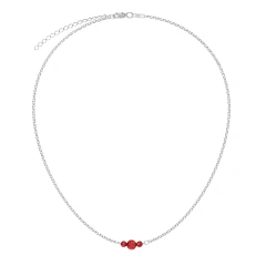 Колье из серебра с гранатом