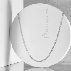 Цепь из серебра 925, плетение «Love»