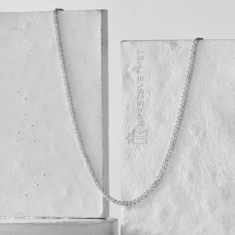 Цепь из серебра 925, плетение «Нонна»