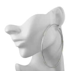 Серьги конго из серебра