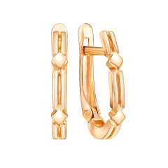 Серьги из красного золота