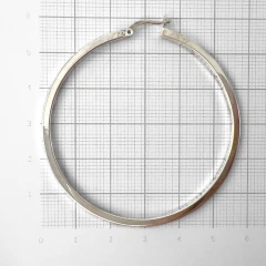 Серьги конго из серебра