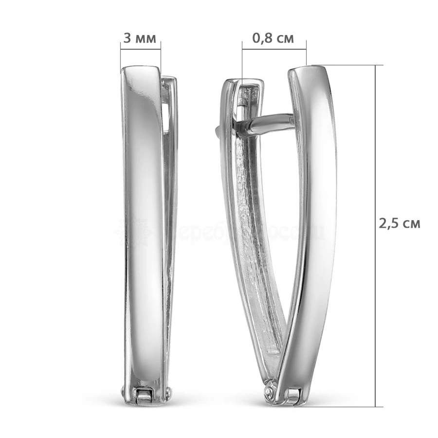 Серьги из серебра 925 пробы