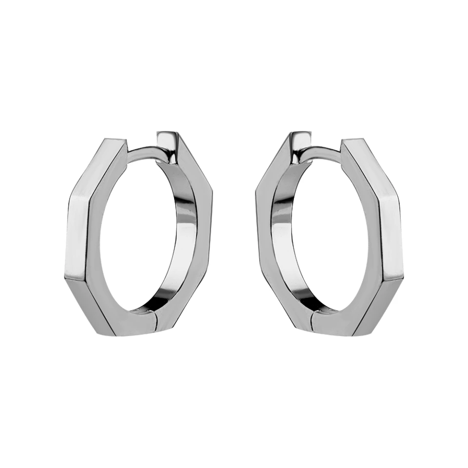 Серьги конго из серебра