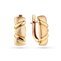 Серьги из красного золота