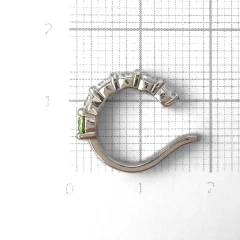 Серьга-кафф из серебра с фианитами