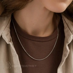 Цепь из серебра 925, плетение «Снейк»