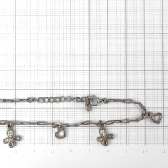 Браслет из серебра с фианитами