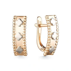 Серьги из красного золота