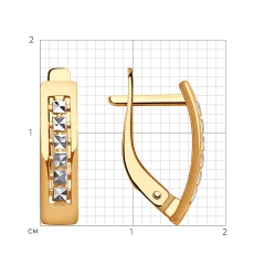 Серьги из красного золота