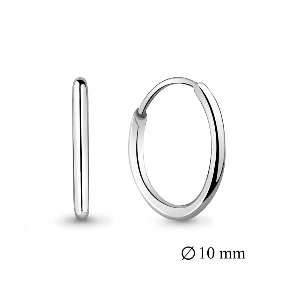 Серьги конго из серебра