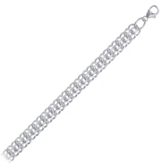 Цепь из серебра 925, плетение «Бисмарк»