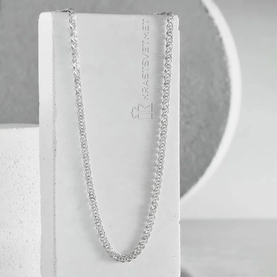 Цепь из серебра 925, плетение «Нонна»
