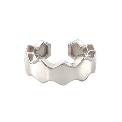 Серьга кафф из серебра