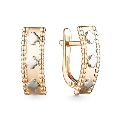 Серьги из красного золота