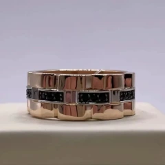 Кольцо из красного золота с наношпнелью
