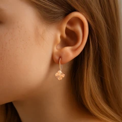 Серьги из красного золота