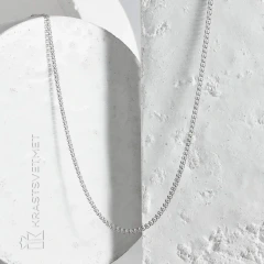 Цепь из серебра 925, плетение «Love»