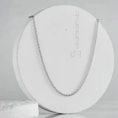 Цепь из серебра 925, плетение «Гурмета»