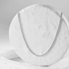Цепь из серебра 925, плетение «Панцирь»