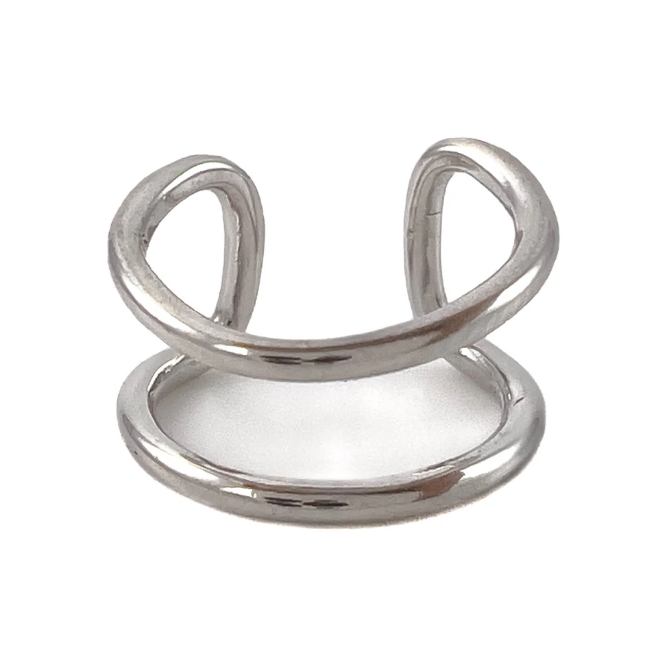 Серьга кафф из серебра