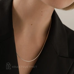 Цепь из серебра 925, плетение «Снейк»