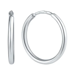 Серьги конго из серебра