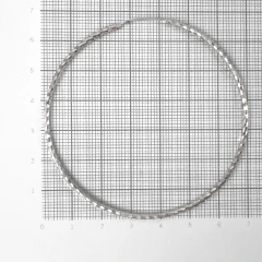 Серьги конго из серебра с алмазной гранью