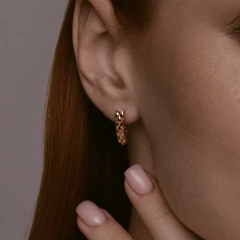 Серьги из красного золота