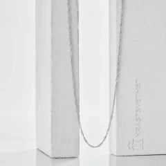 Цепь из серебра 925, плетение «Сингапур»