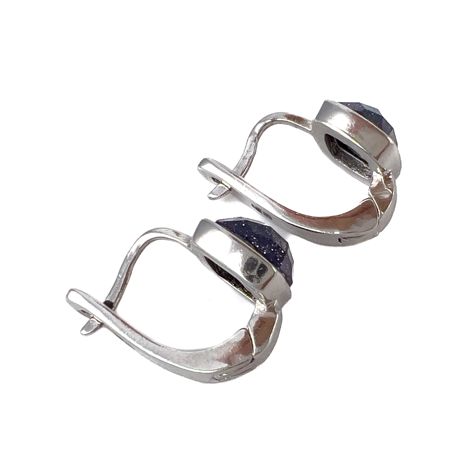 Серьги из серебра с авантюрином