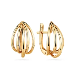 Серьги из красного золота