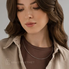 Цепь из серебра 925, плетение «Снейк»