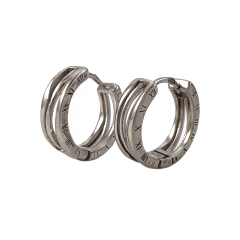 Серьги конго из серебра