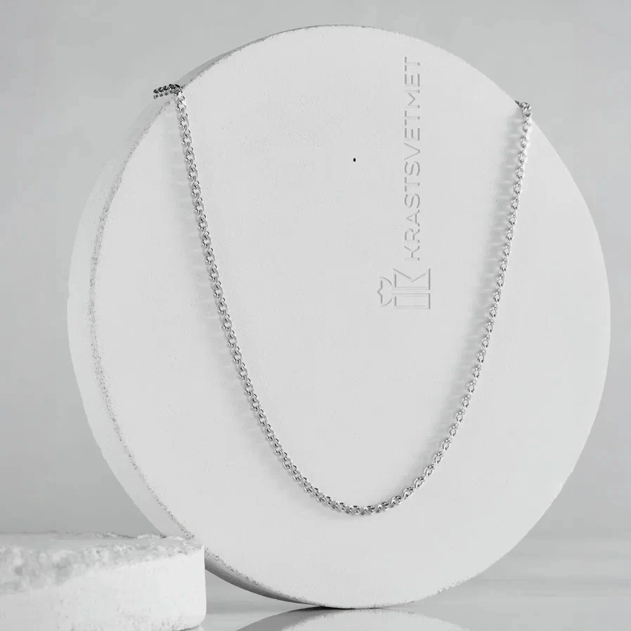 Цепь из серебра 925, плетение «Гурмета»