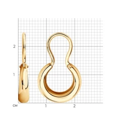 Серьги из красного золота