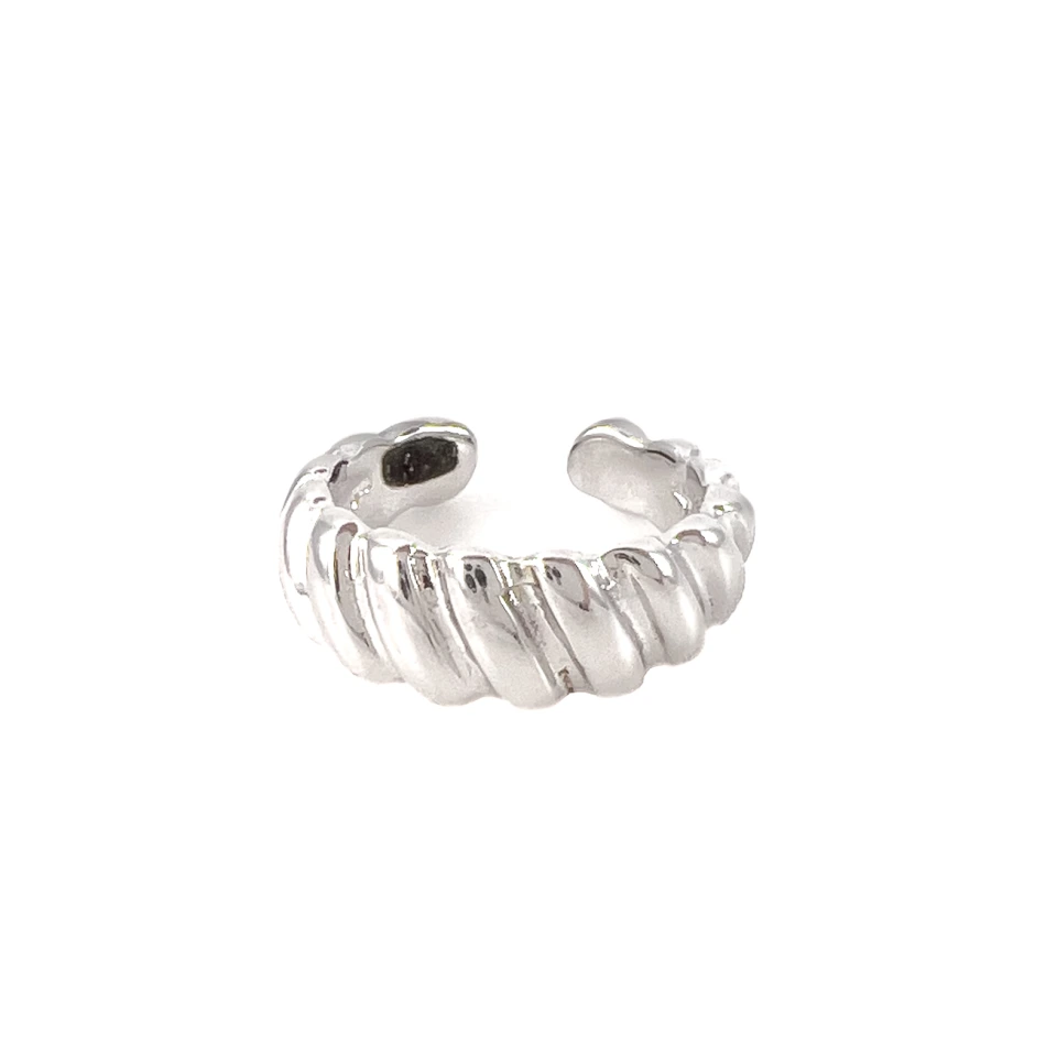 Серьга кафф из серебра