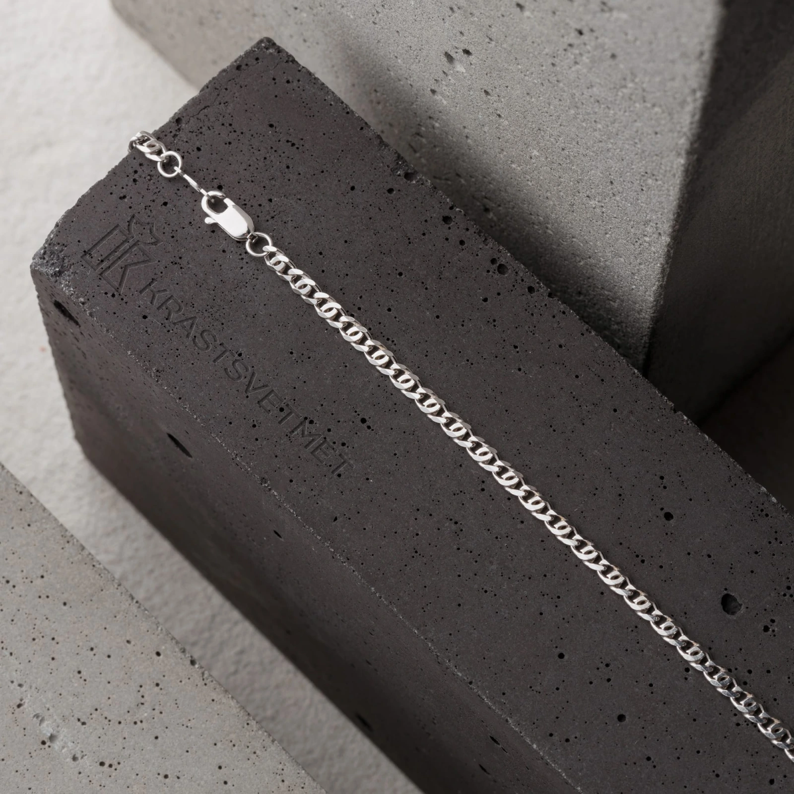 Цепь из серебра 925, плетение «Птичий глаз»