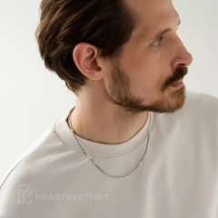 Цепь из серебра 925, плетение «Птичий глаз»