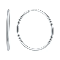 Серьги конго из серебра