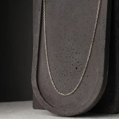 Цепь из белого золота 585, плетение «Якорь»