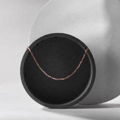Цепь из красного золота 585, плетение «Монтреаль»