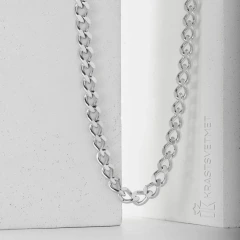 Цепь из серебра 925, плетение «Панцирь»