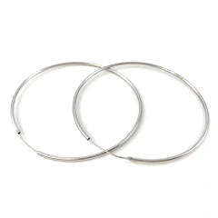 Серьги конго из серебра